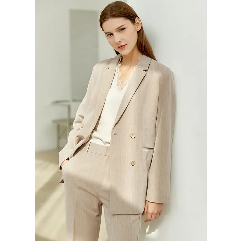 2024 Suit Office Lady Blazer  Women Lace Vneck Tanks High Waist Women Pants Shorts