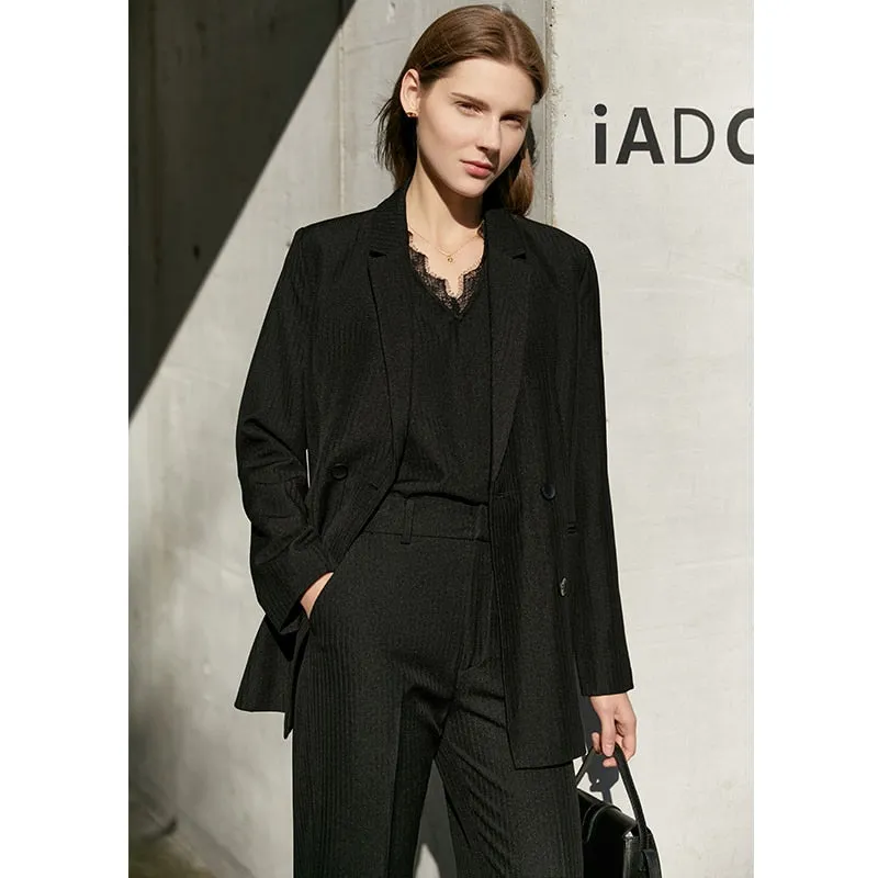 2024 Suit Office Lady Blazer  Women Lace Vneck Tanks High Waist Women Pants Shorts