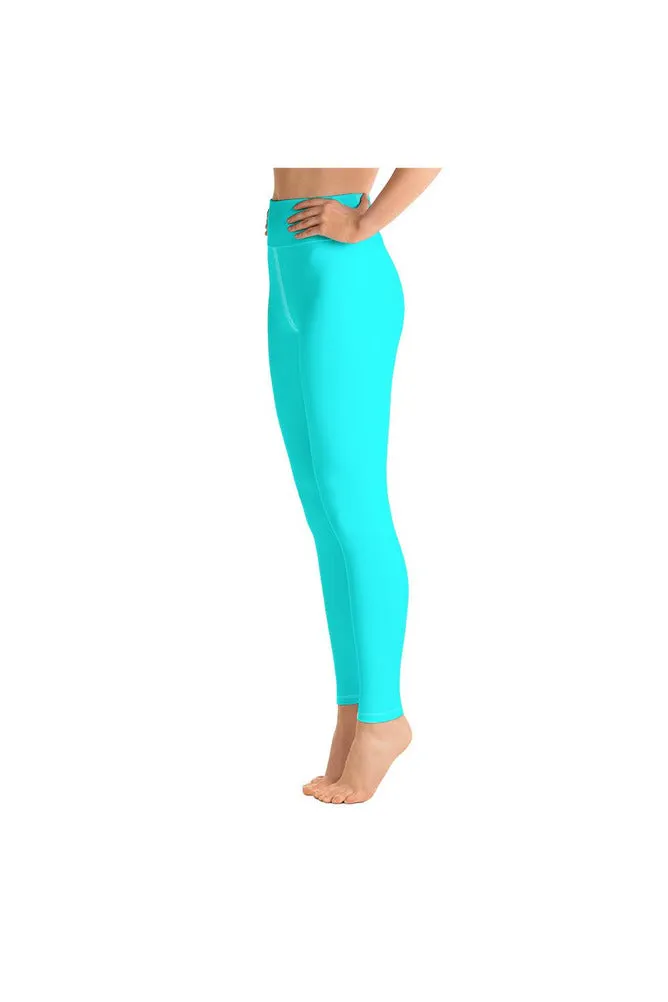 Aqua Blue Yoga Leggings