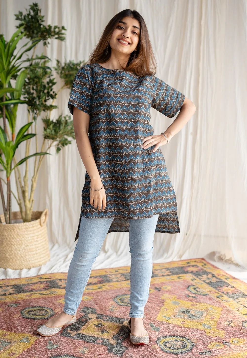 Arisha Ajrakh Cotton Top