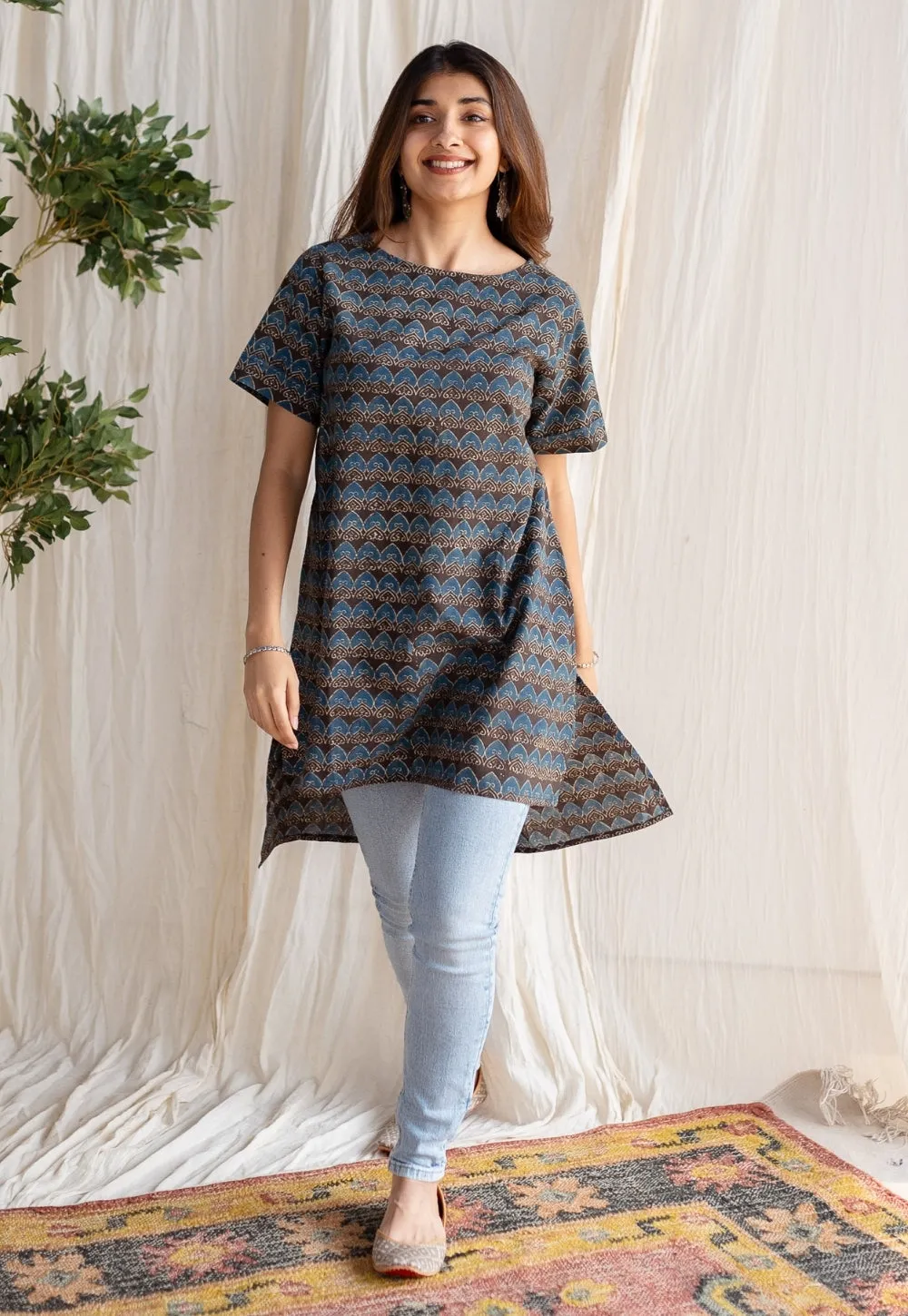 Arisha Ajrakh Cotton Top