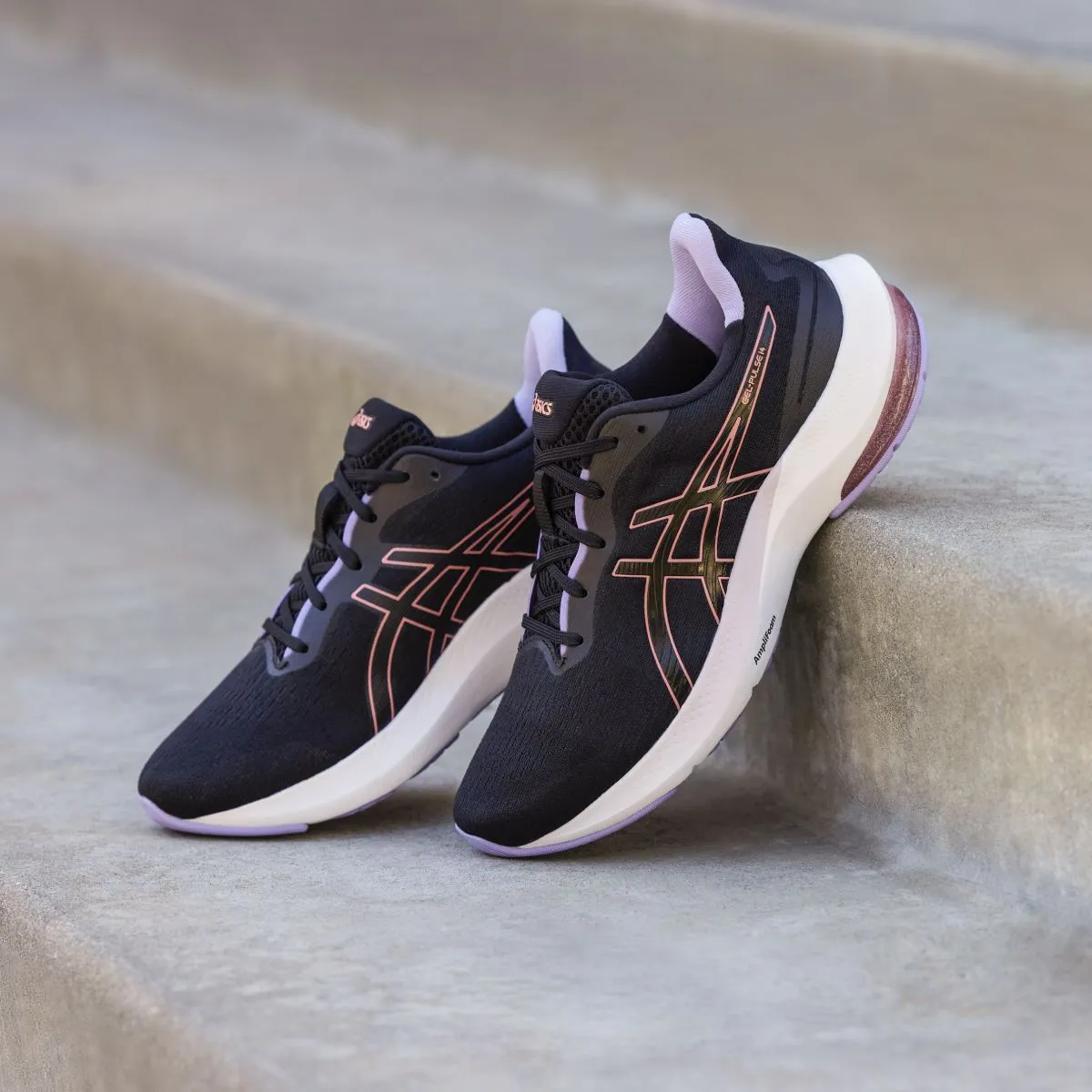 Asics Gel Pulse 14 Women Black Papaya   