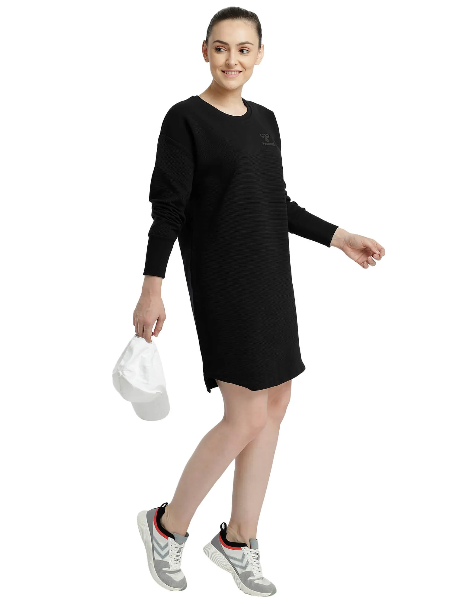 Atalanta Women Cotton Black Dress