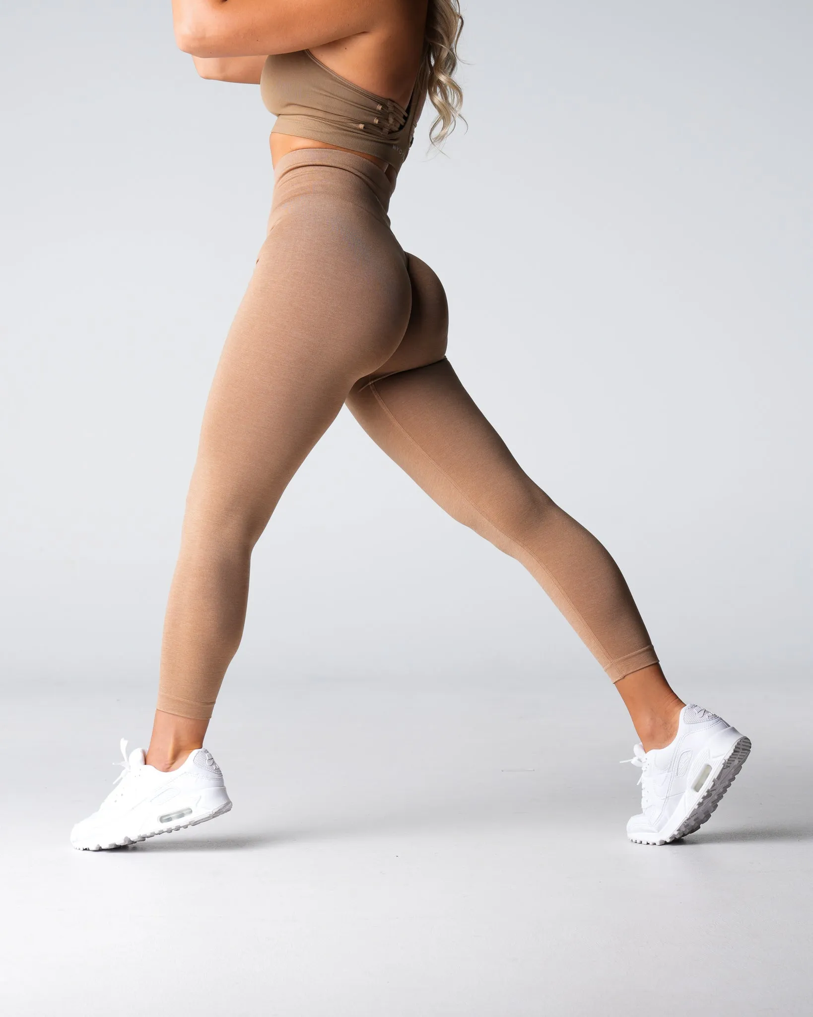 Beige Shape Seamless Leggings