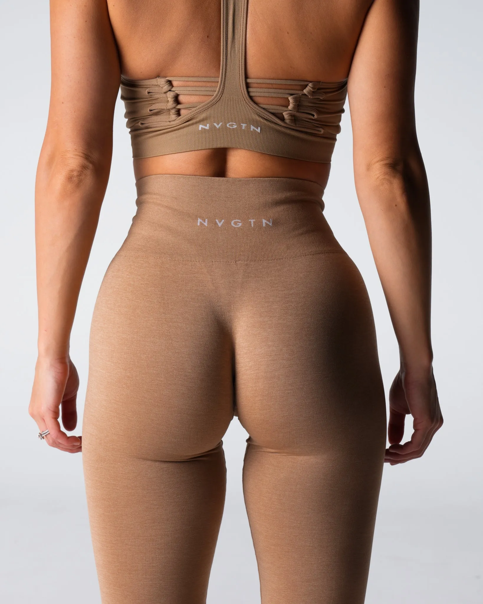 Beige Shape Seamless Leggings