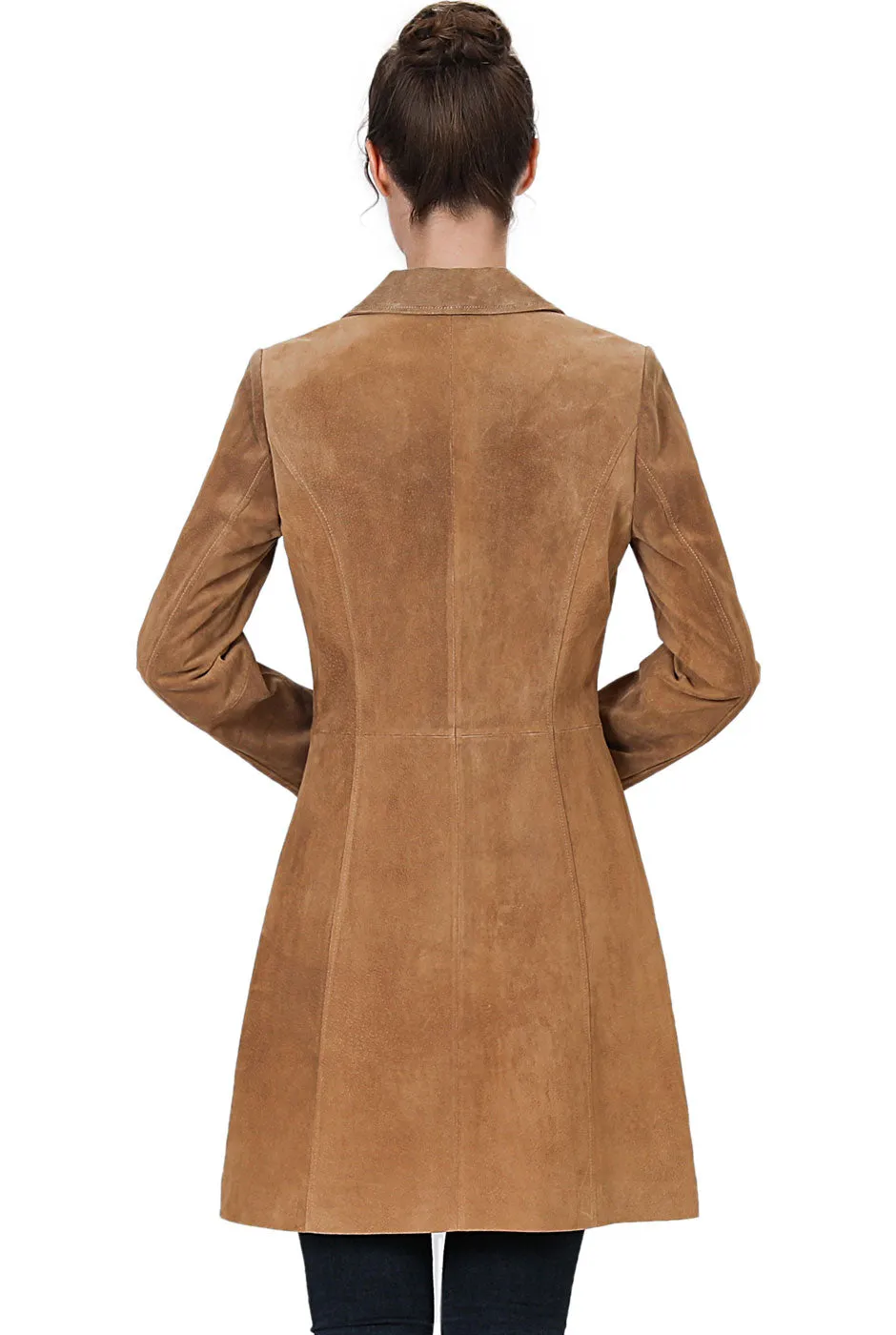 BGSD Women Mary Suede Leather Walker Coat