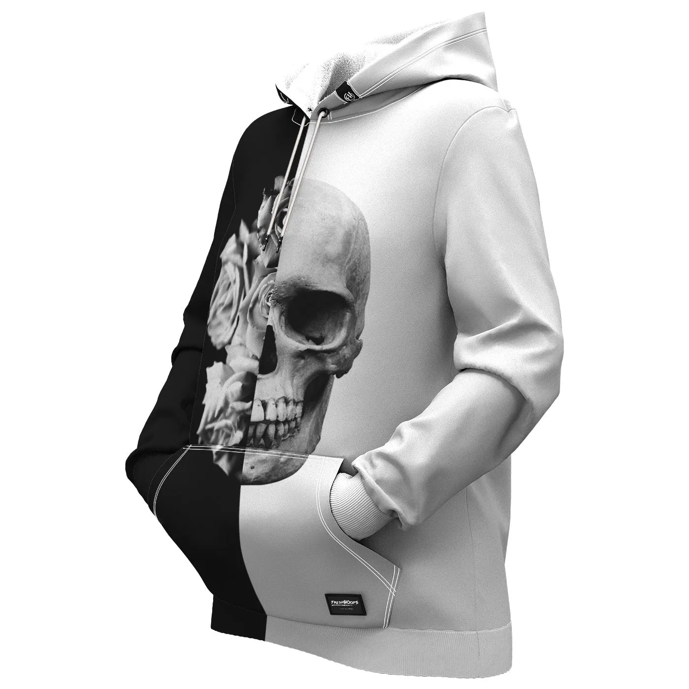 Black & White Skull Women Hoodie