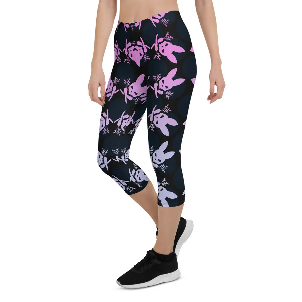 Bunny Bones Capri Leggings