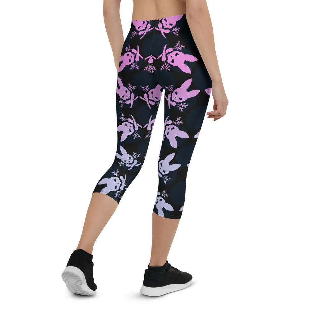 Bunny Bones Capri Leggings