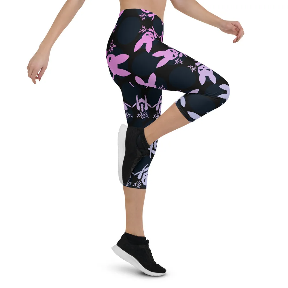 Bunny Bones Capri Leggings