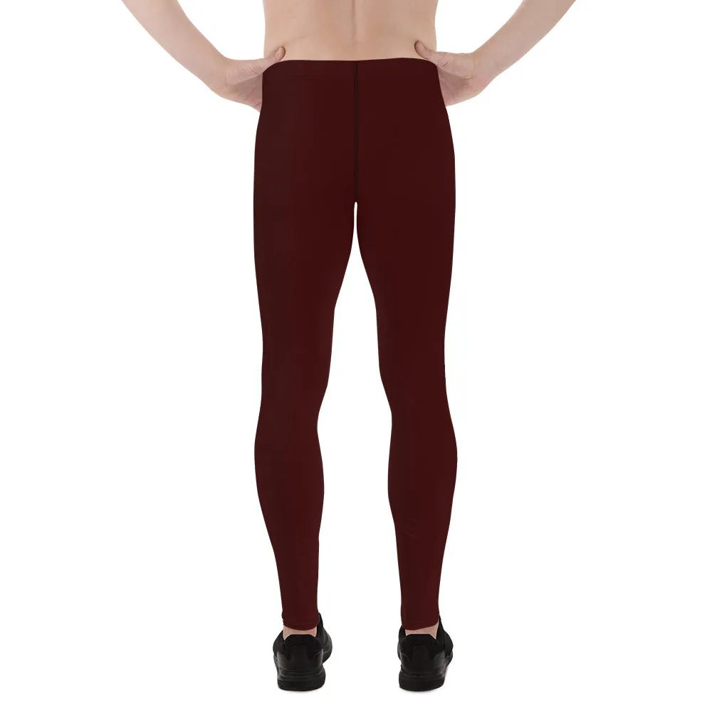 Burgundy Men's Leggings