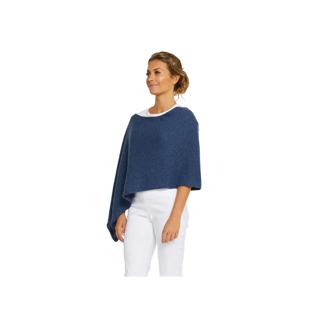 CASHMERE CLASSIC TOPPER - DENIM