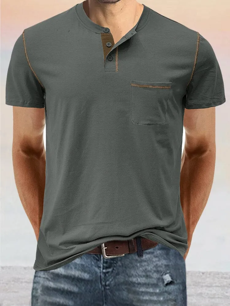 Casual Button Shirt with Pocket