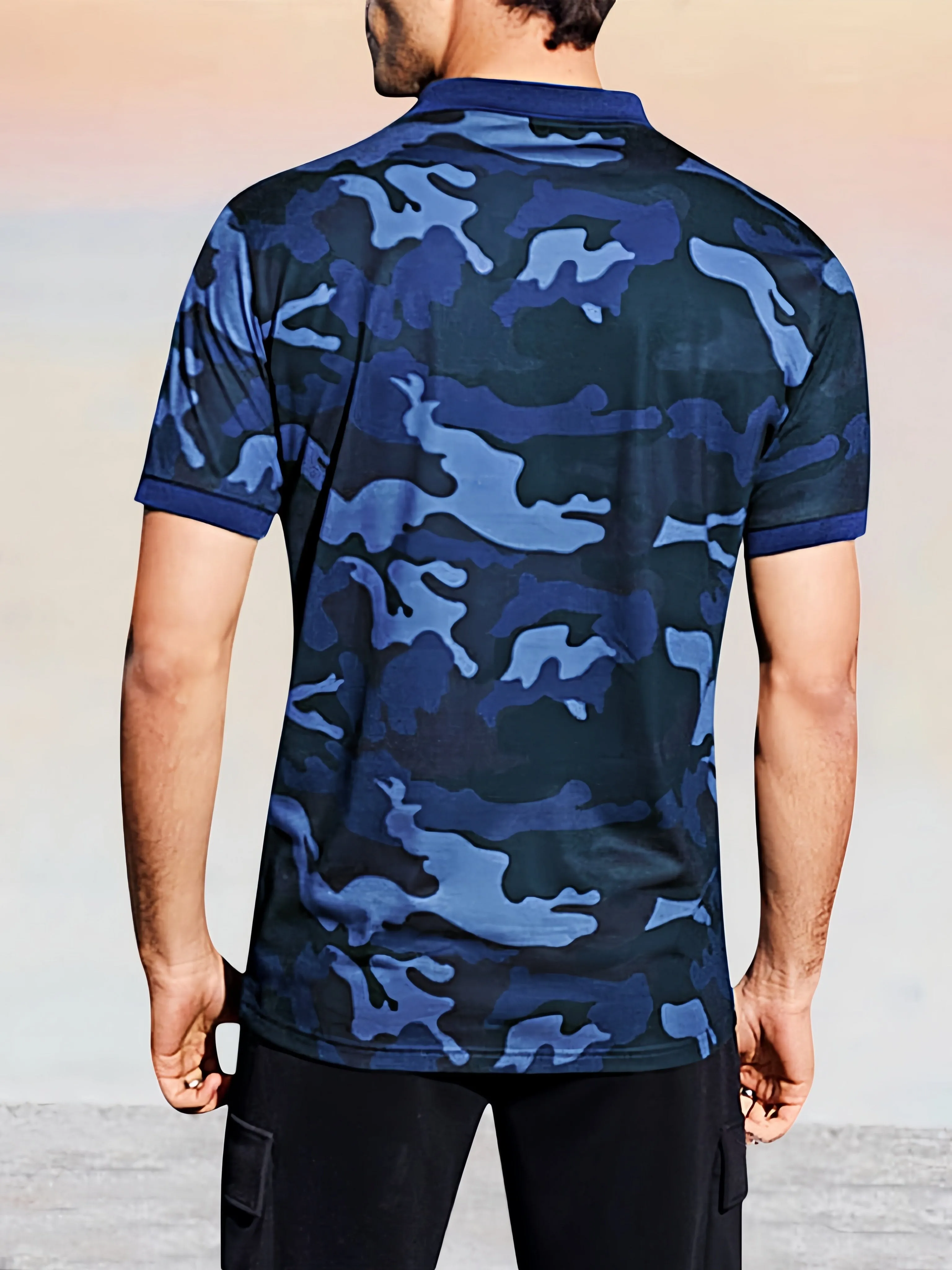 Casual Camo Polo Shirt