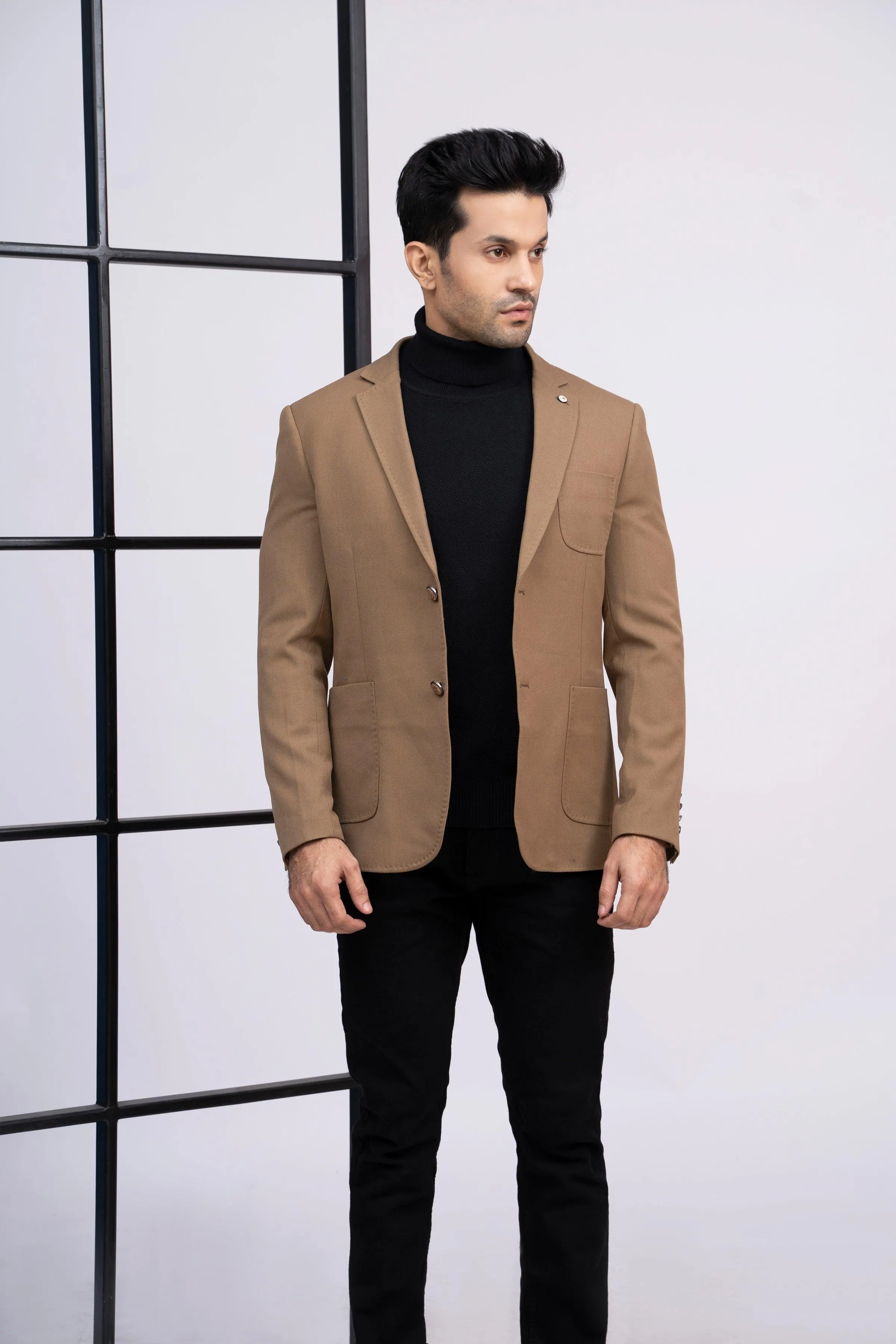 CASUAL COAT SLIM FIT KHAKI