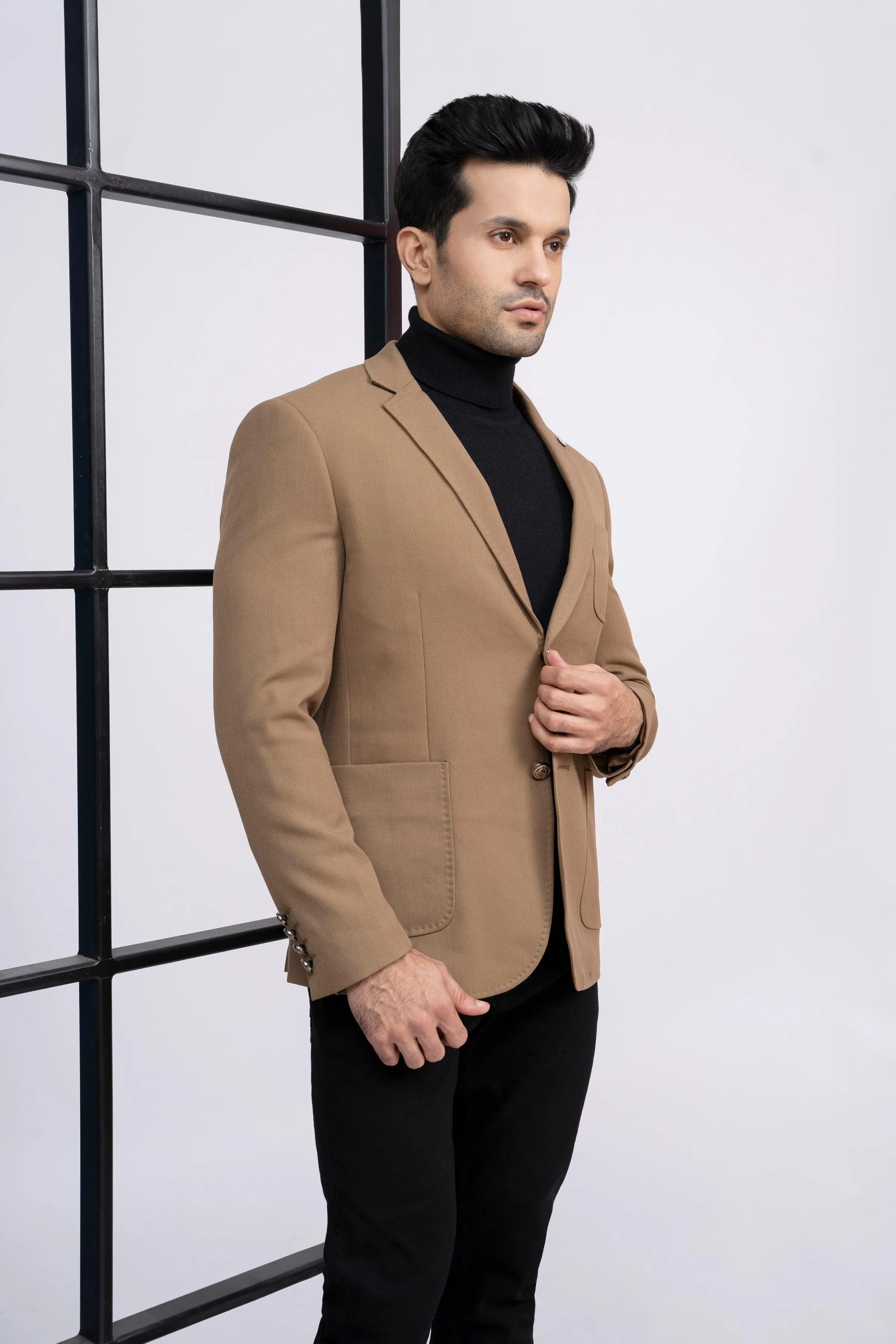 CASUAL COAT SLIM FIT KHAKI