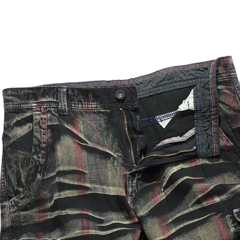 Casual Fashion Camo Multi-pocket Men's Shorts