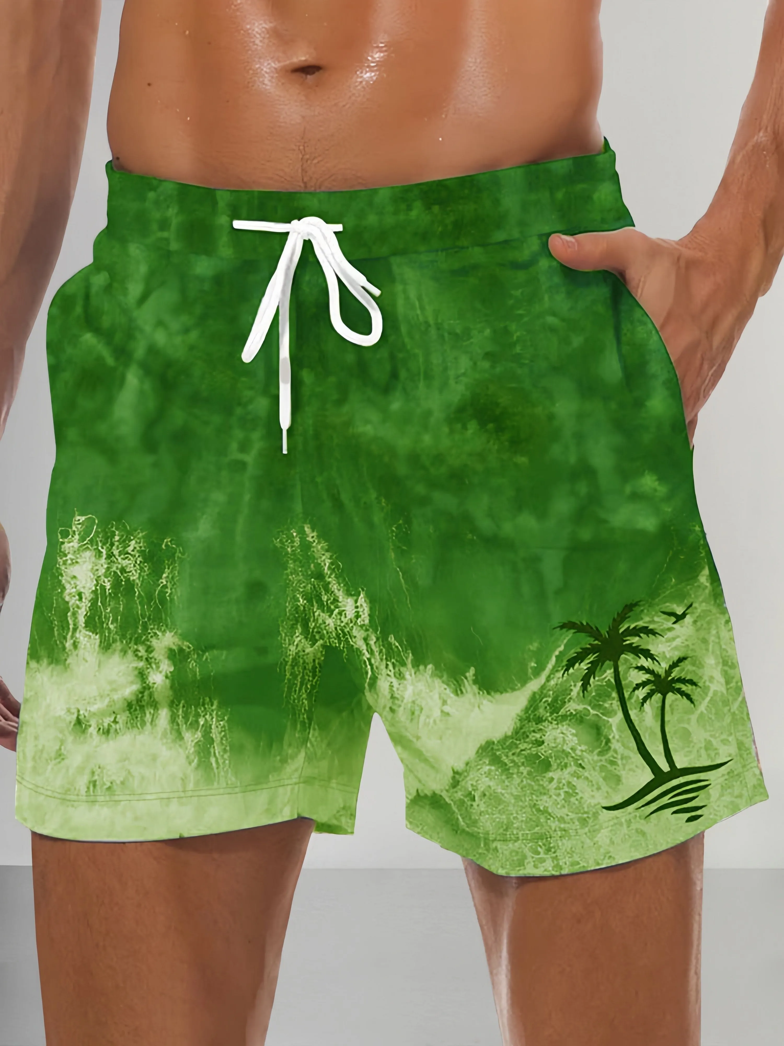 Casual Hawaiian Style Beach Shorts