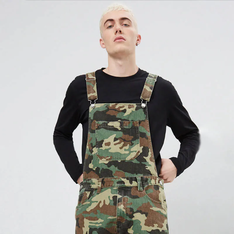 Casual Men's Camouflage Overalls Pants