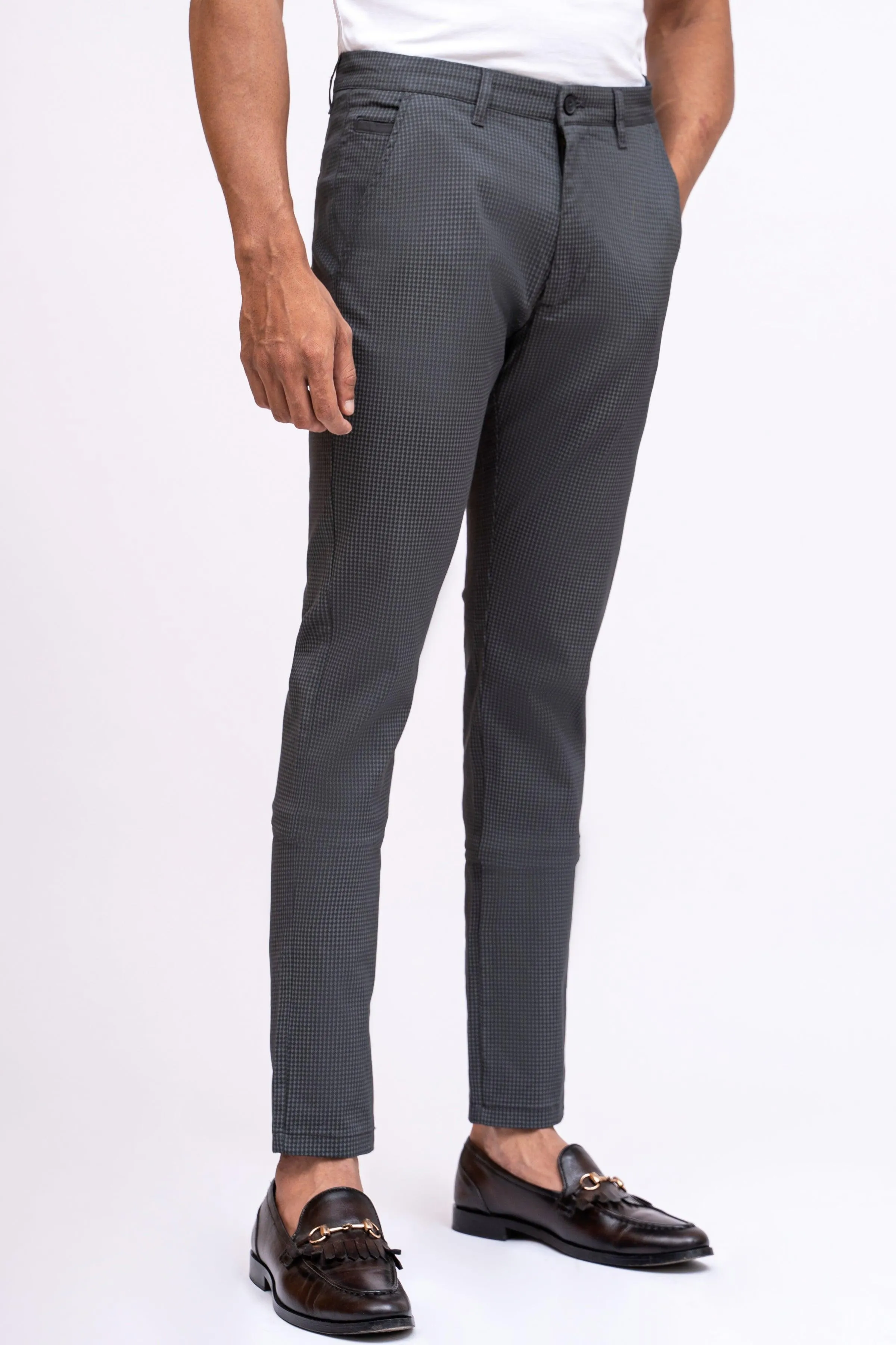 CASUAL PANT CROSS POCKET DARK GREY