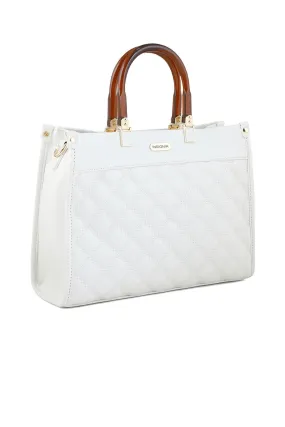 Casual Tote Hand Bags B15051-White