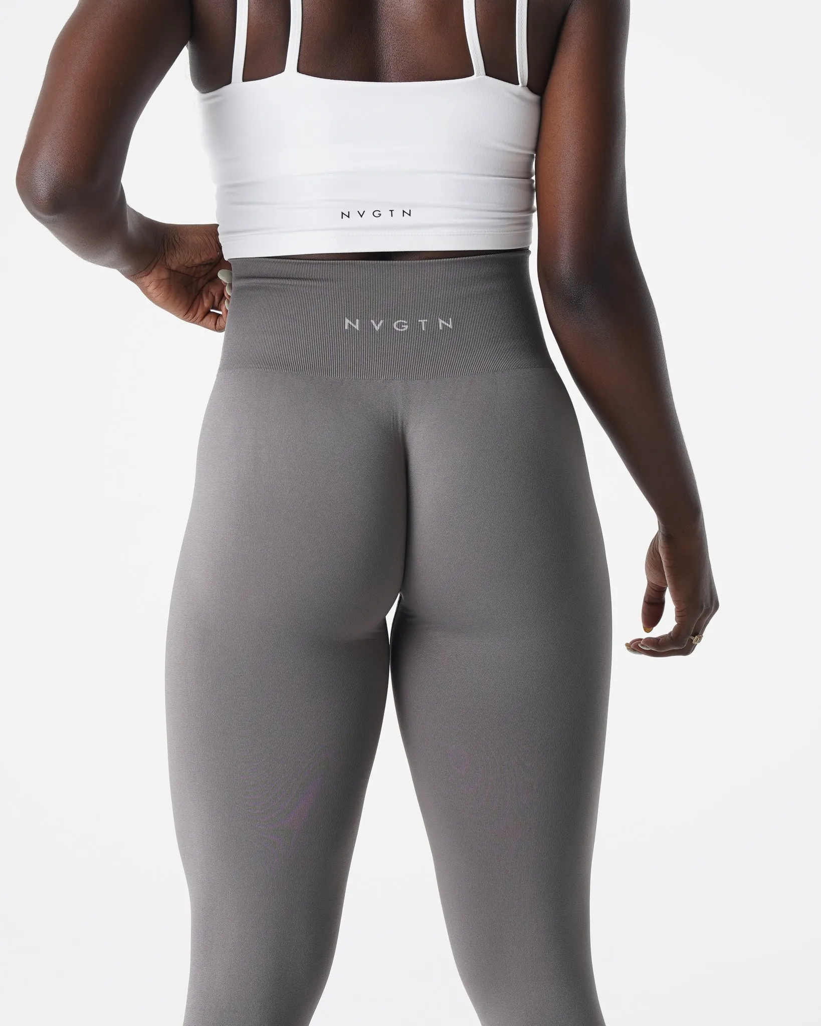 Charcoal Solid Seamless Leggings