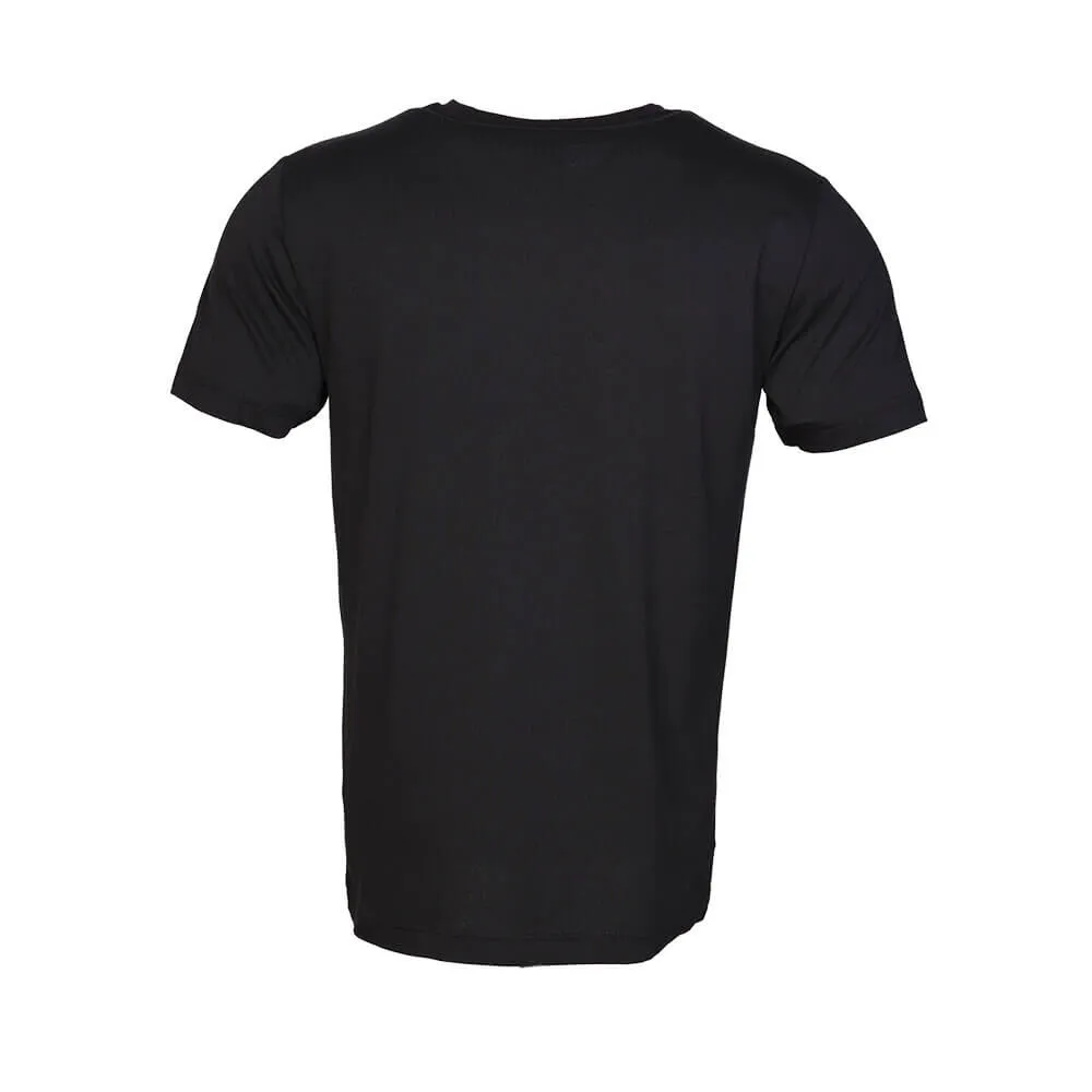 Chong Men Cotton Black T-Shirt