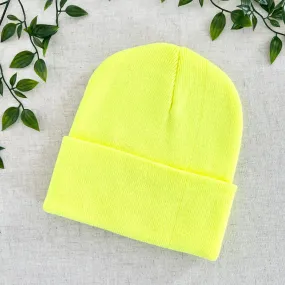 Classic Beanie - Neon Yellow