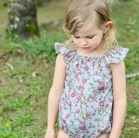 Classic Bodysuit - Charcoal Bloom