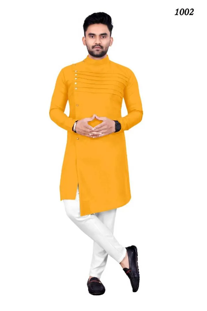 Classic Cotton Solid Kurta Sets for Men