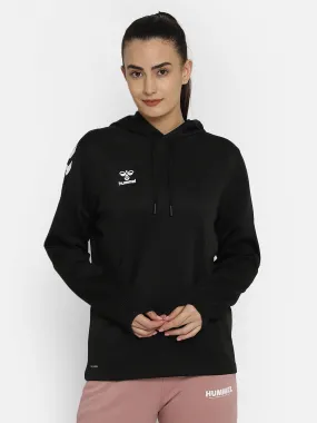 Core Xk Women Polyester Black Hoodie