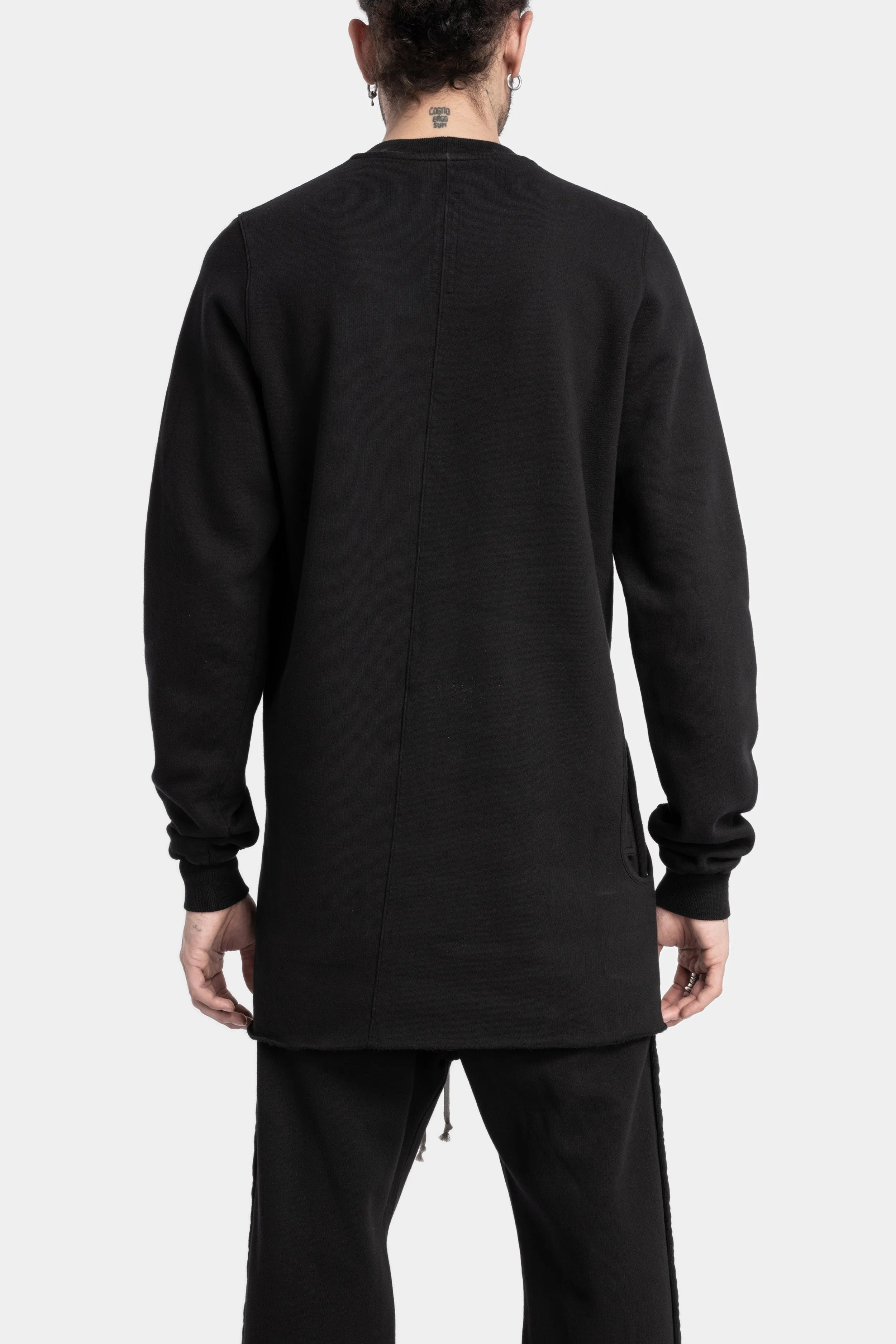 Crewneck cuffed sweatshirt, Felpa (Fleece)