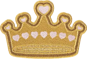 Crown with Hearts Patch