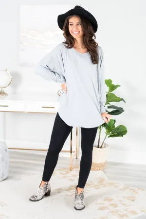 Easy Like Sunday Heather Gray Tunic