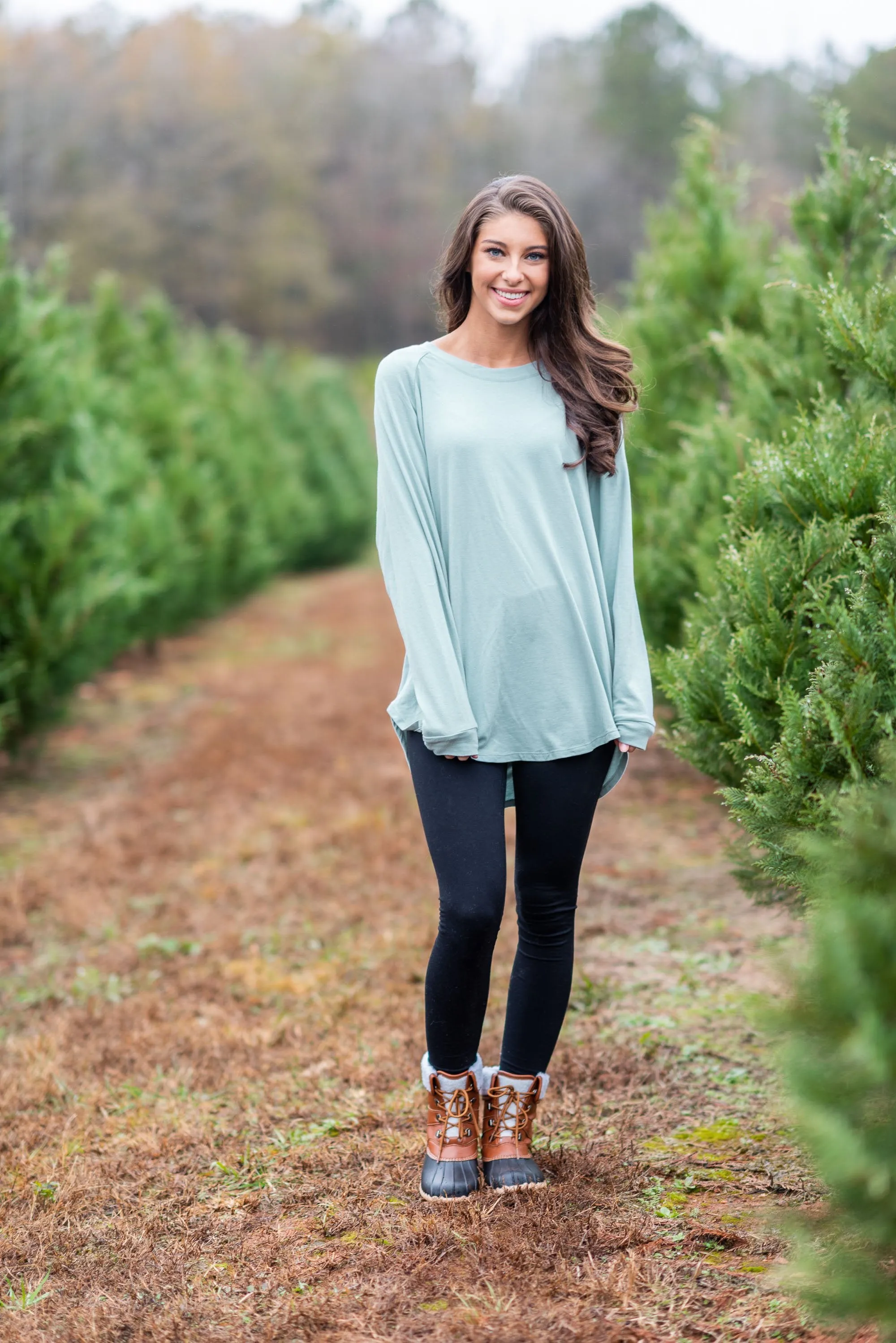 Easy Like Sunday Mineral Mint Green Tunic