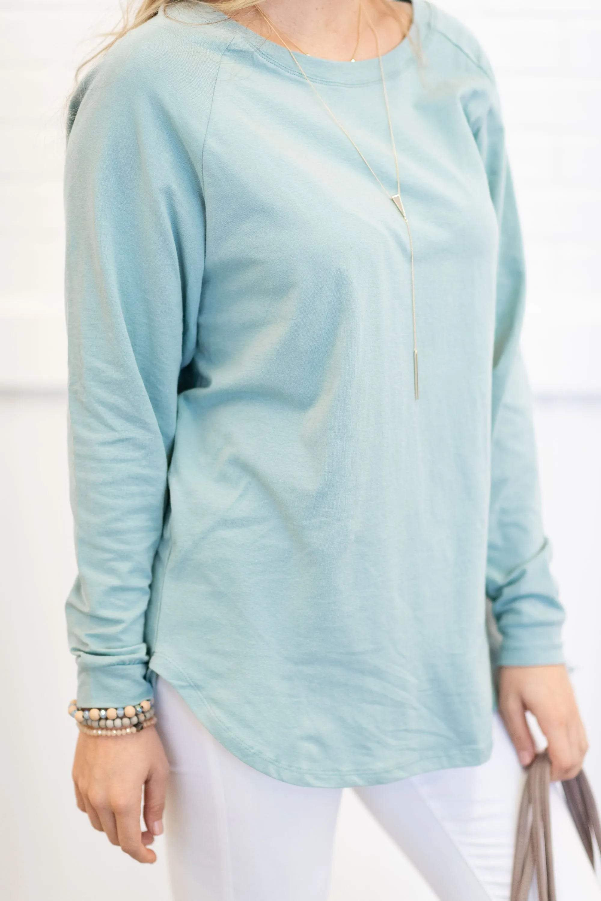 Easy Like Sunday Mineral Mint Green Tunic