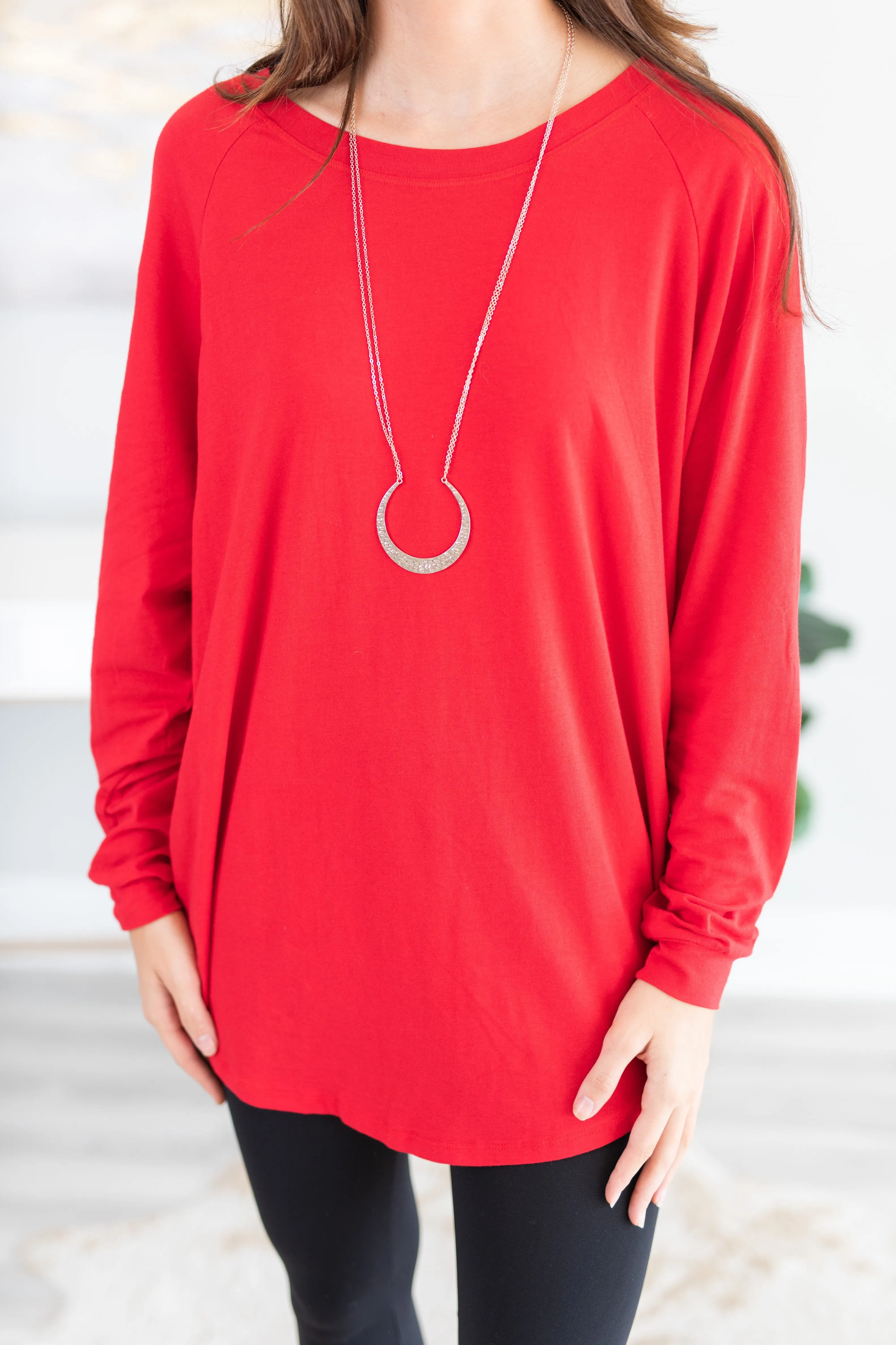 Easy Like Sunday Red Tunic