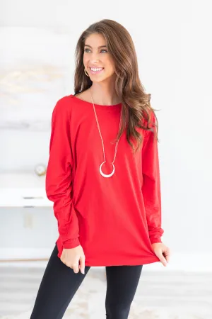 Easy Like Sunday Red Tunic