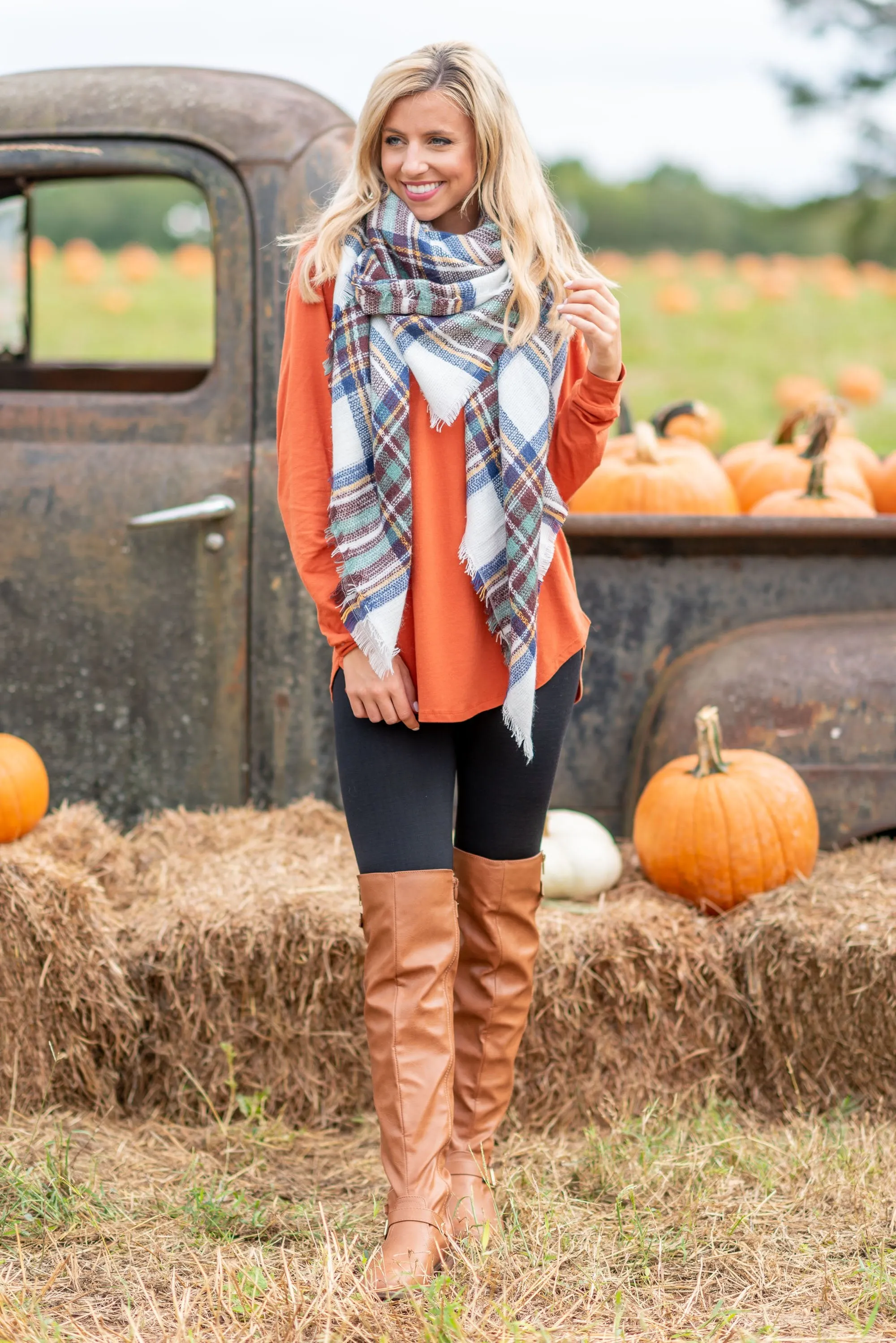 Easy Like Sunday Rust Orange Tunic