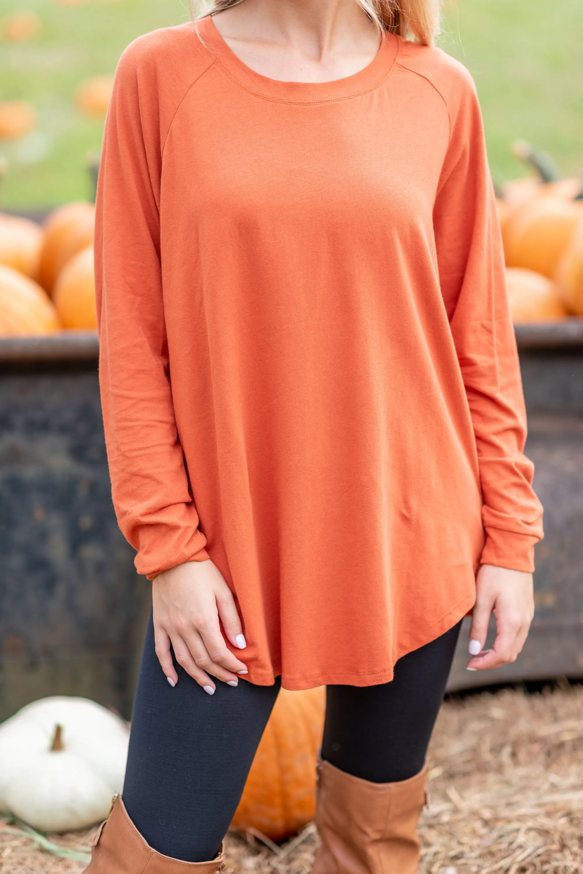 Easy Like Sunday Rust Orange Tunic