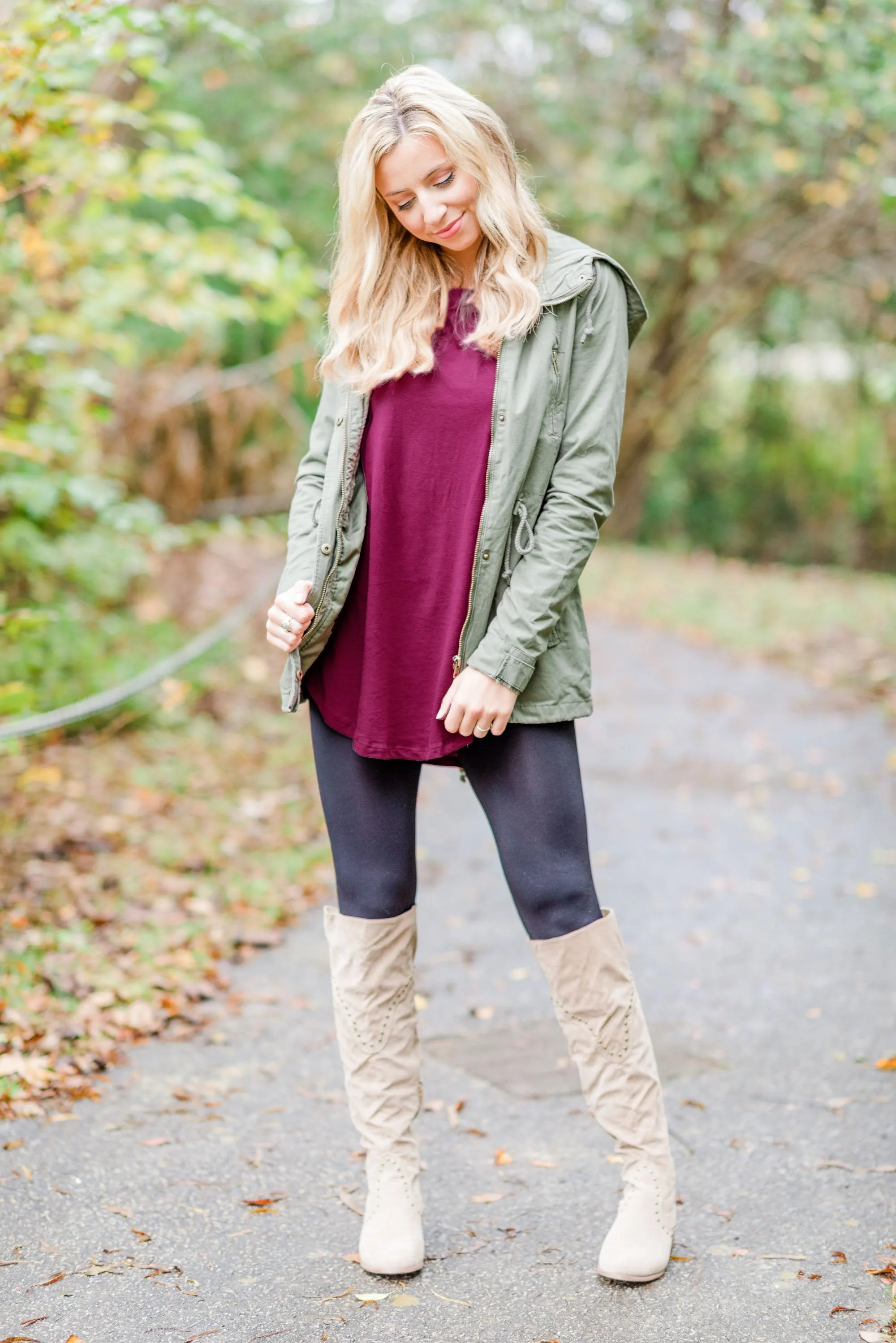 Easy Like Sunday Wine Red Tunic