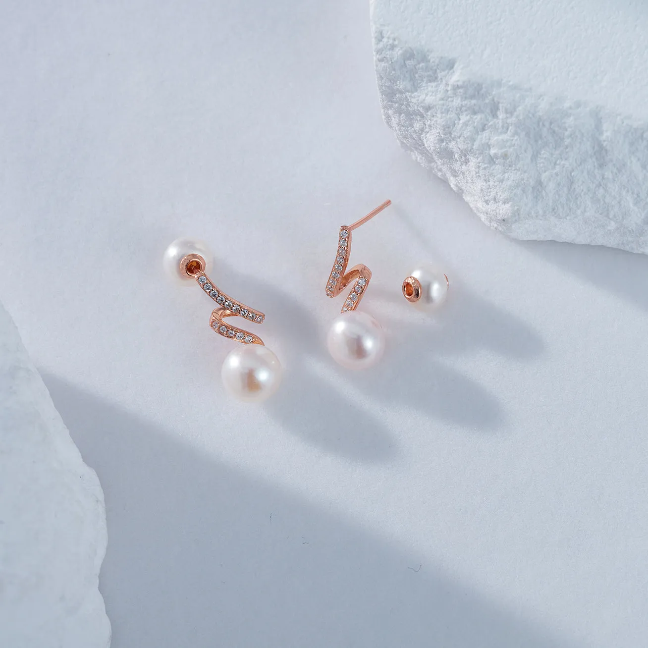 Elegant Freshwater Pearl Earrings WE00618 | S Collection