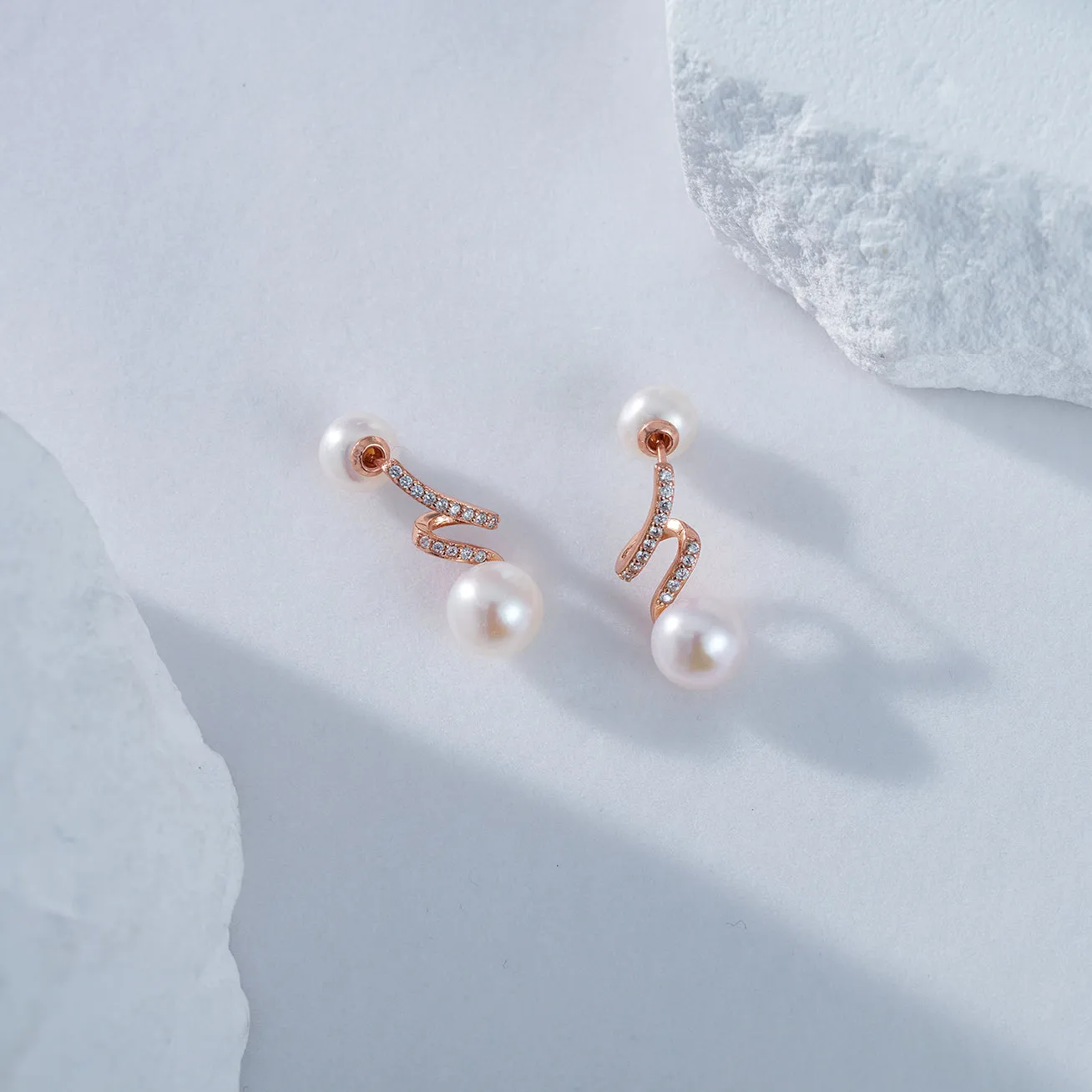 Elegant Freshwater Pearl Earrings WE00618 | S Collection