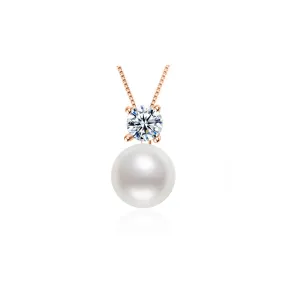 Elegant Freshwater Semi Round Pearl Necklace WN00483