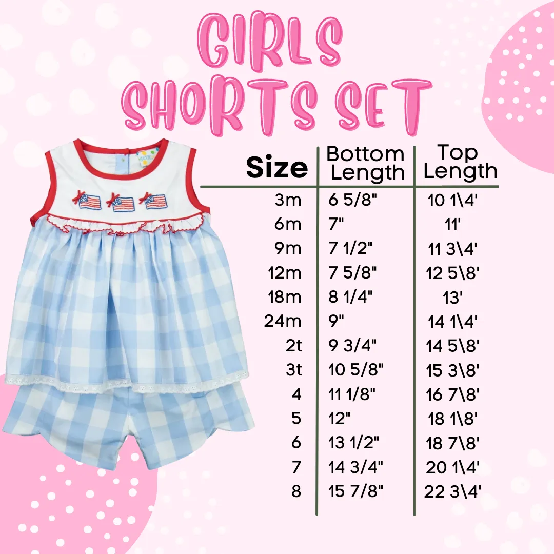 Elegant Pastels Girls Short Set