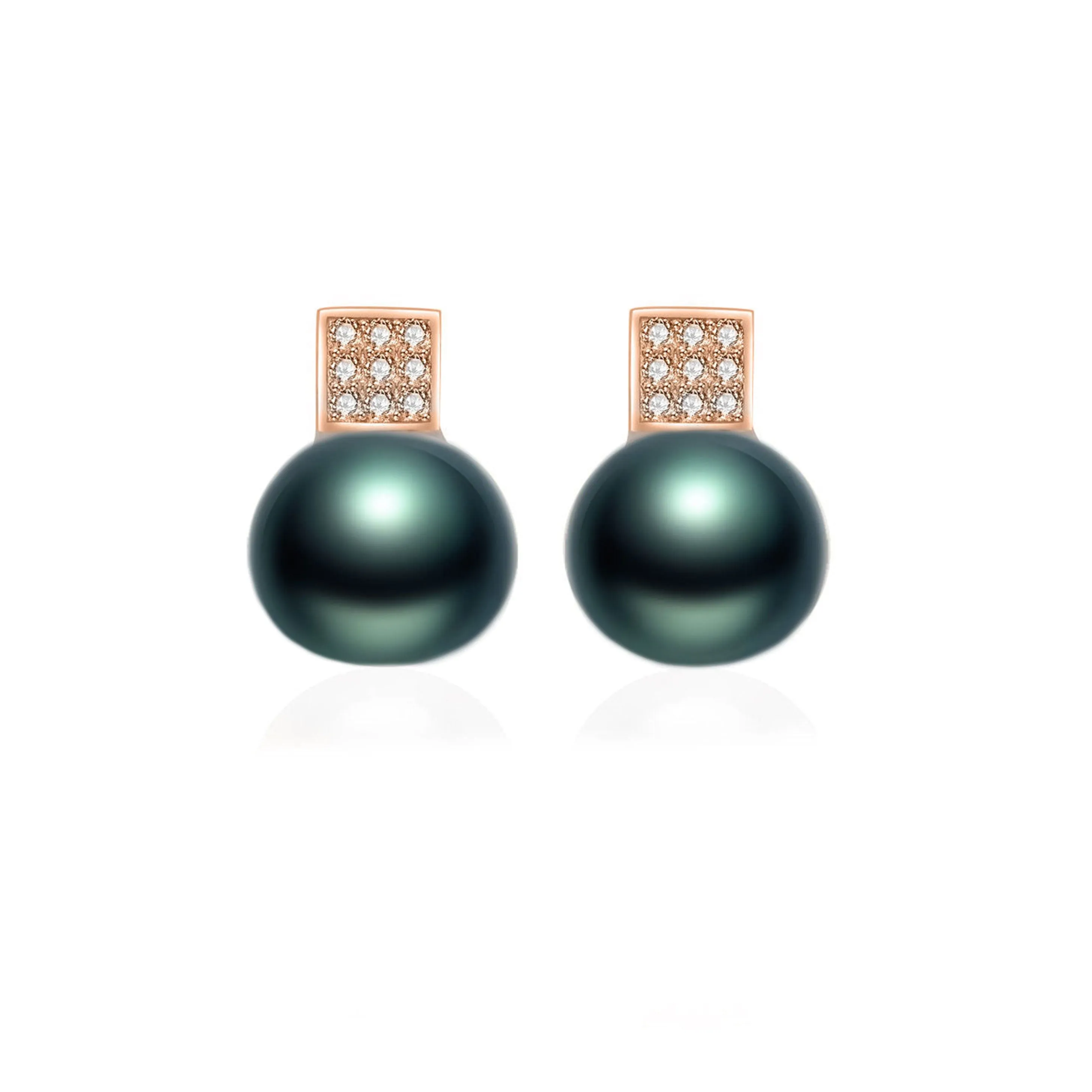 Elegant Tahitian Saltwater Pearl Earrings WE00403