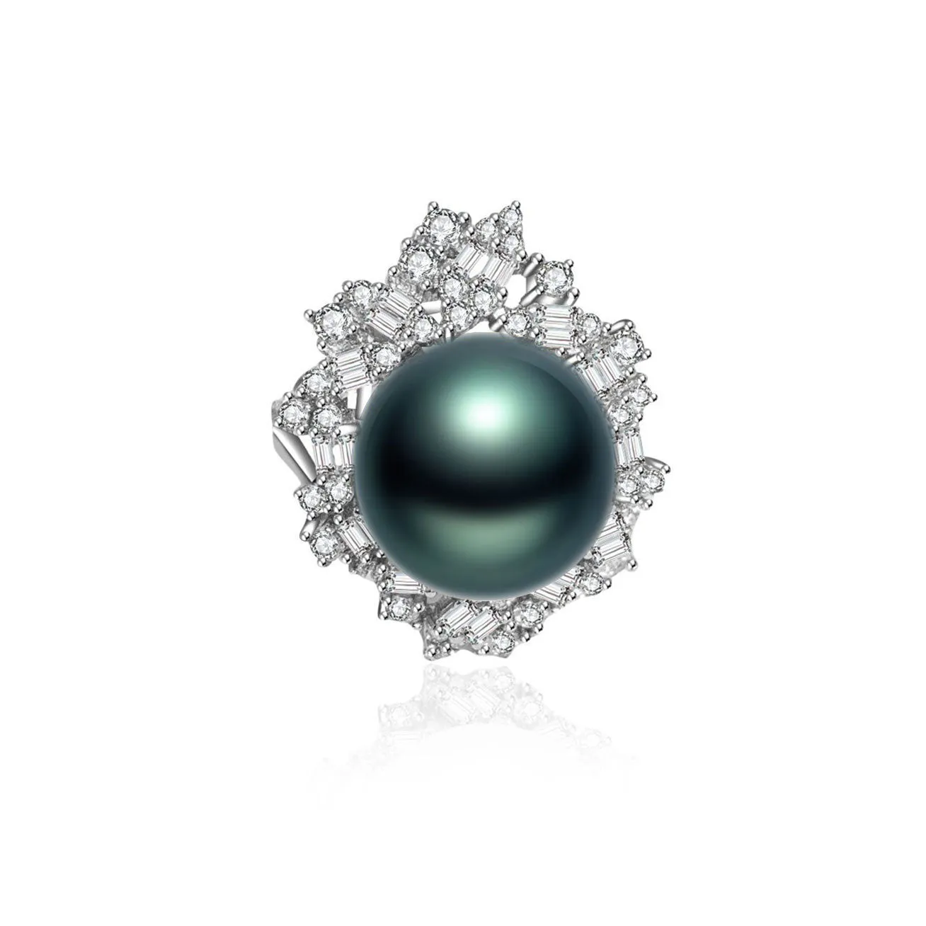 Elegant Tahitian Saltwater Pearl Ring WR00116