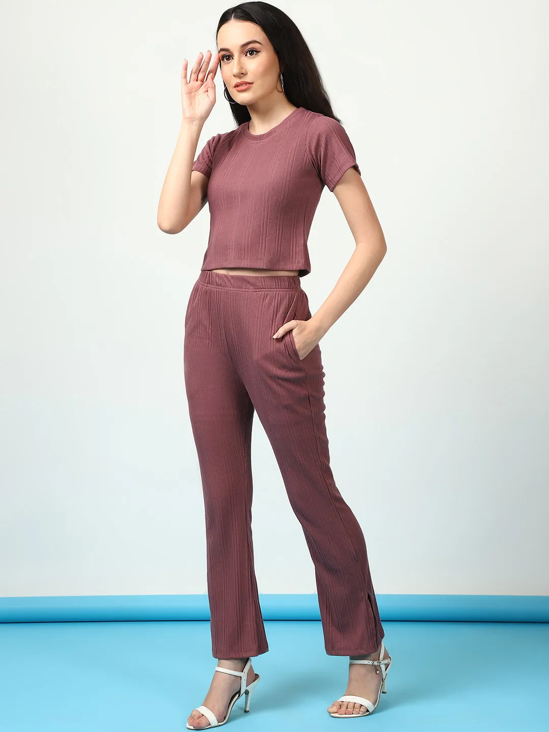 Elegant Women's Drop Needle Co-ord Set