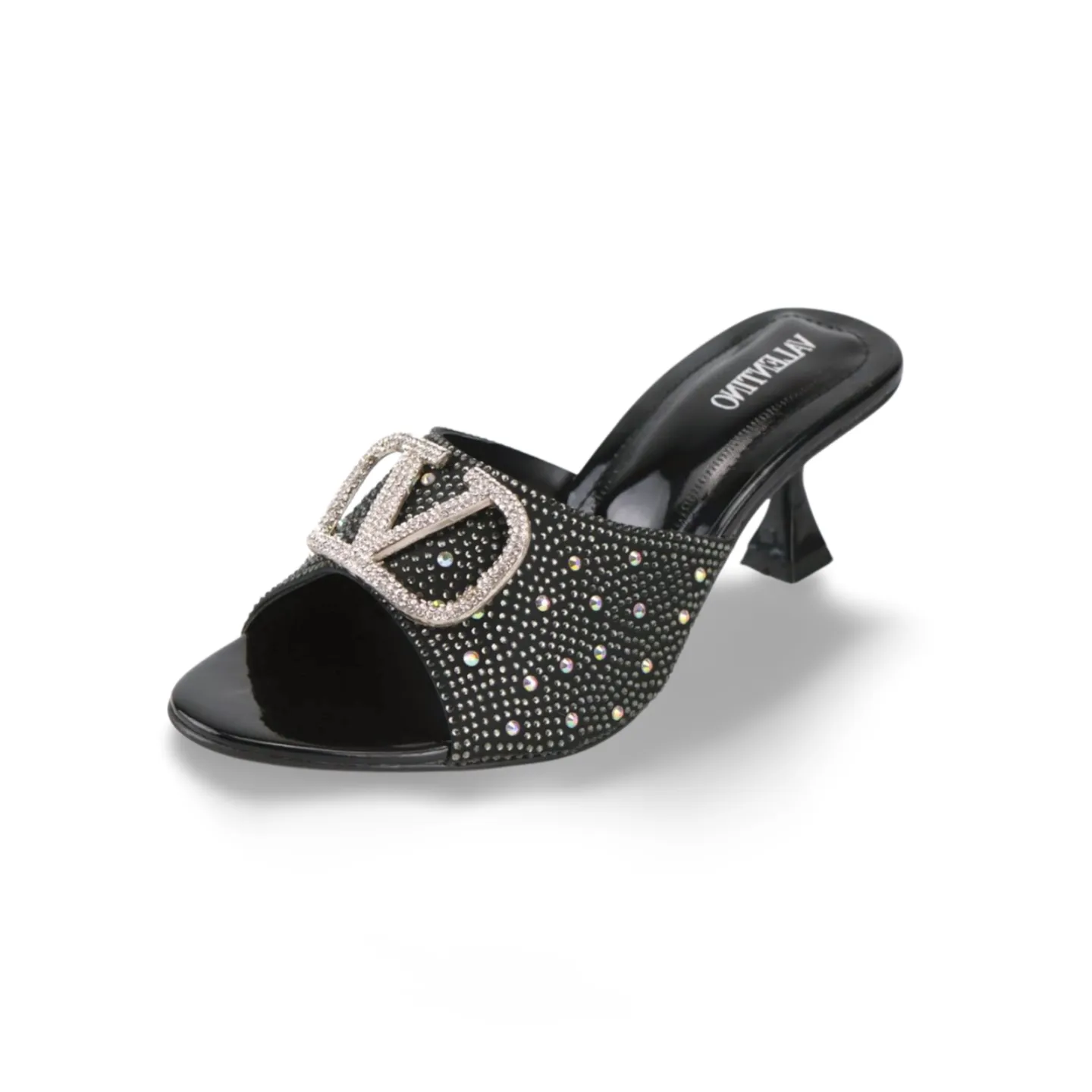 Elegant Women's Heels with Rhinestone Accents