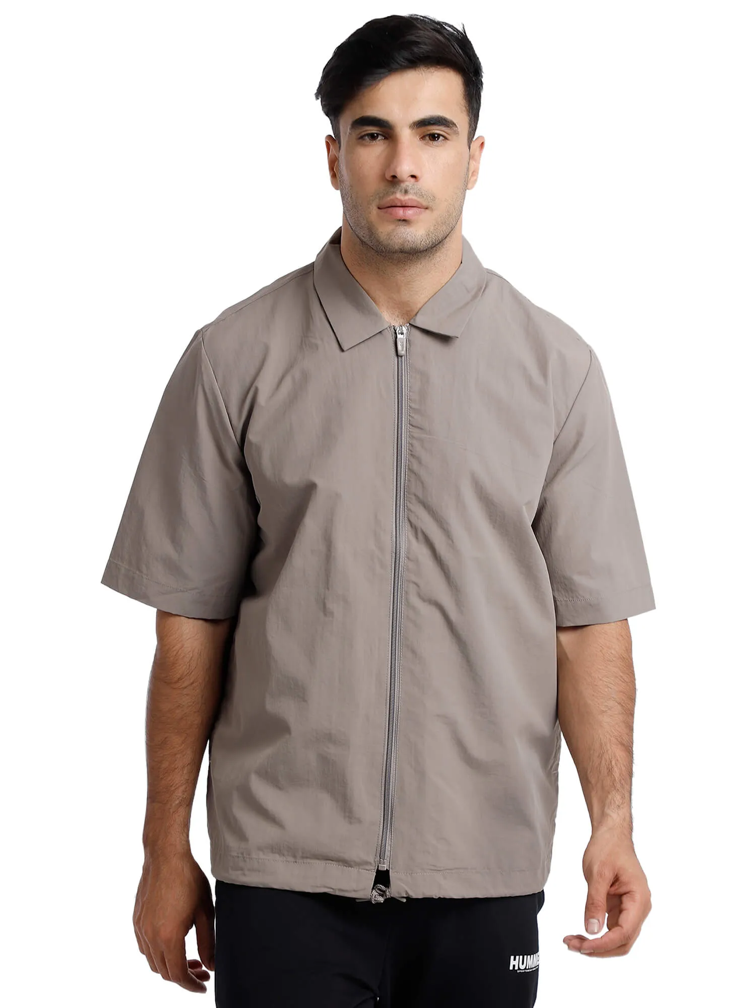 Explorer Men Polyester Grey Shirt